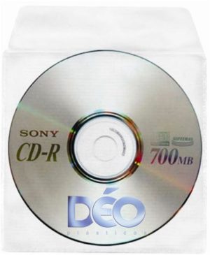 Protetores Transparente em PVC Fosco (Sarja) para CD/DVD com Tampa Sem Furos – PT 50 UN