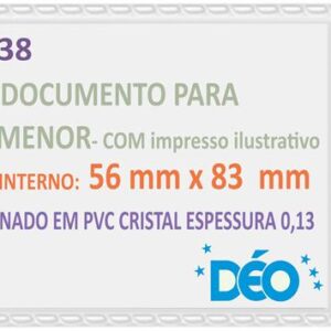 Porta Documentos Para Clube e Outros - 50 Unidades Pequeno