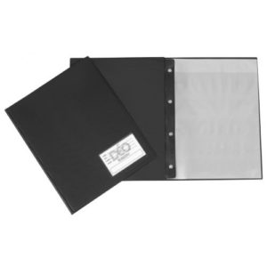 Pasta Catálogo A4 Capa Fina Com Envelopes Plásticos Finos Com Visor de Identificação
